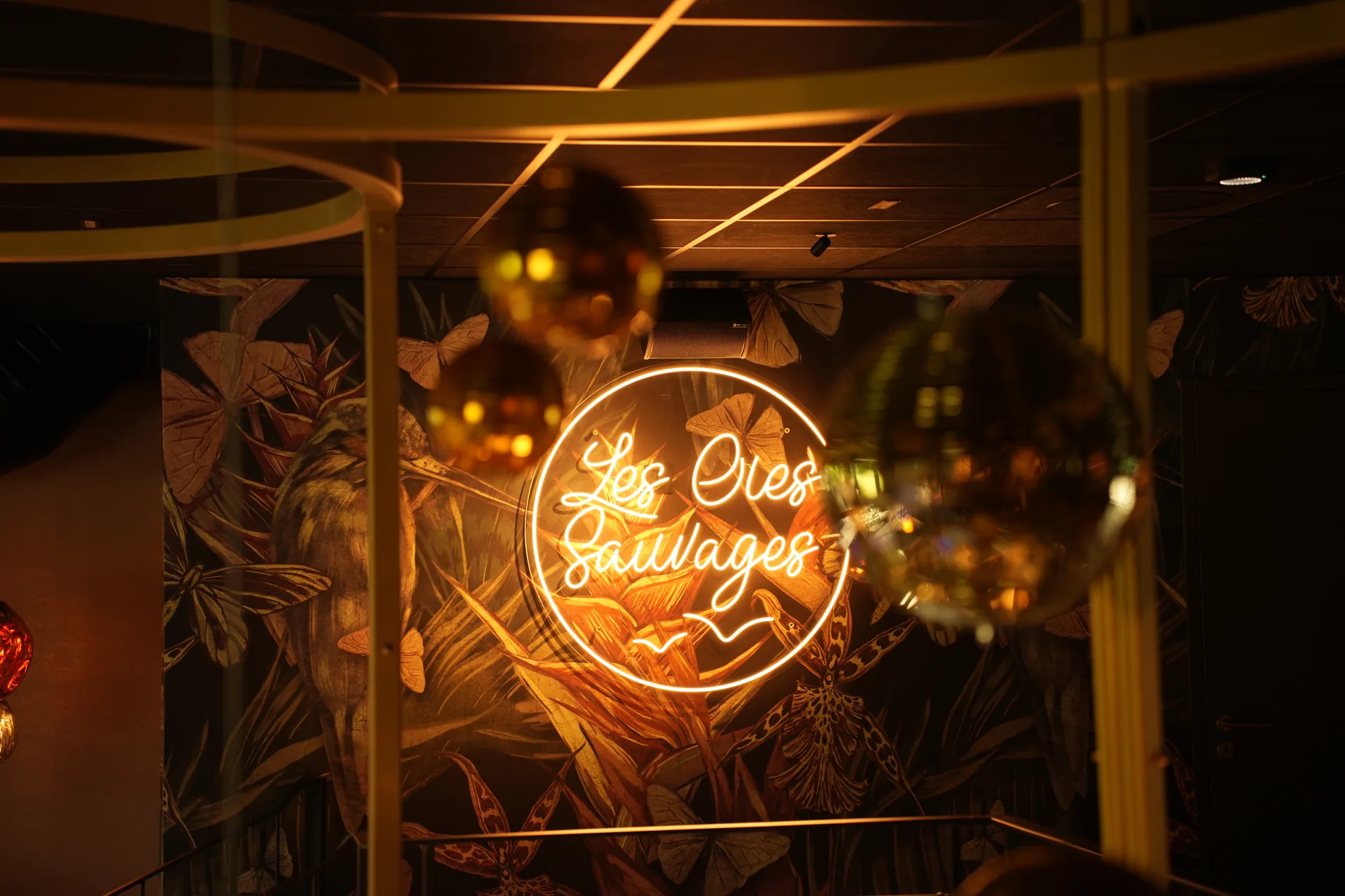 Les Oies Sauvages — bar restaurant festif, design d’intérieur par Regards Croisés